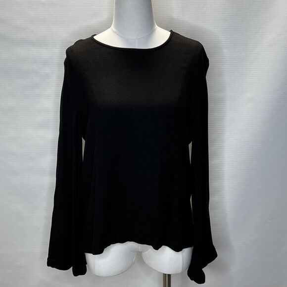 cloth & stone Tops - Cloth and Stone Womens Size Medium Black Top Shirt Bell Sleeves Anthropologie